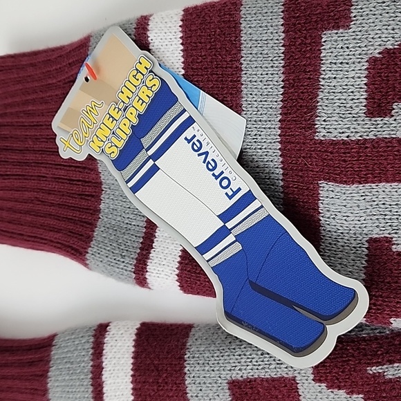 A&M Team Knee High Slippers Maroon - Picture 6 of 10